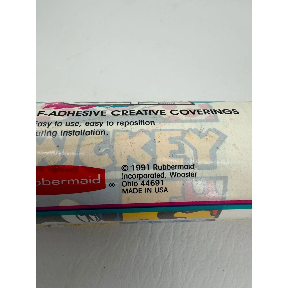 Rubbermaid Con-Tact Mickey Mouse Shelf Liner Multicolor Vintage Disney New